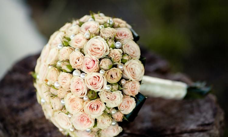 新娘手捧花的搭配与选择需要注意些什么
，新娘的手捧花，是假花好，还是定制的鲜花好？图1