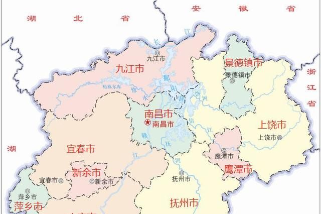 江西省省会是哪个市
，江西在山西的哪个方向？图1