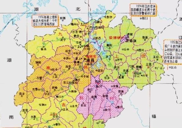 江西省省会是哪个市
，江西在山西的哪个方向？图2