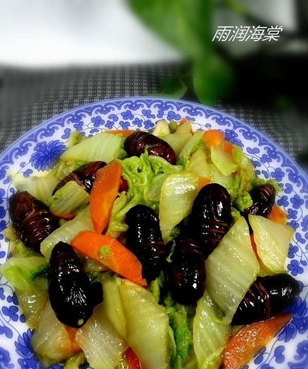 卷白菜跟胡萝卜怎么炒
，素三鲜，白菜，胡萝卜青椒怎么调饺子馅？图11