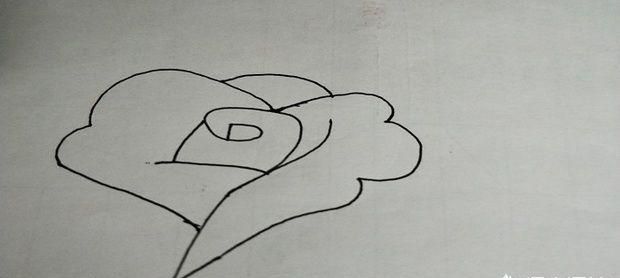 简笔画玫瑰简单又好看
，玫瑰简笔画步骤简单又好看？图8